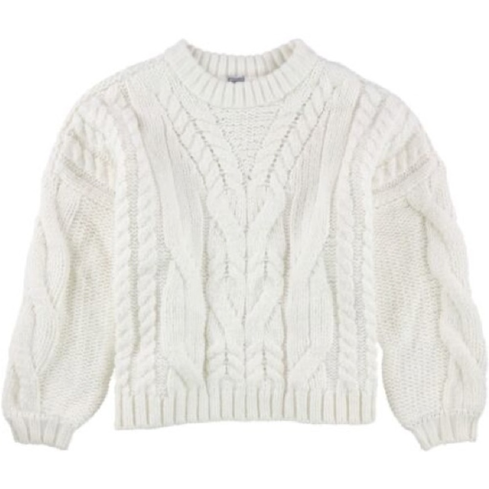 Aerie White/Ivory Cable Knit Sweater - Size XS
